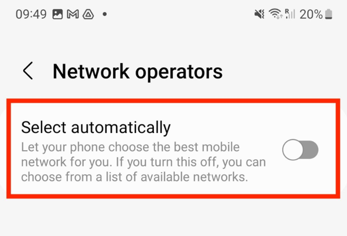 Android searching for available networks